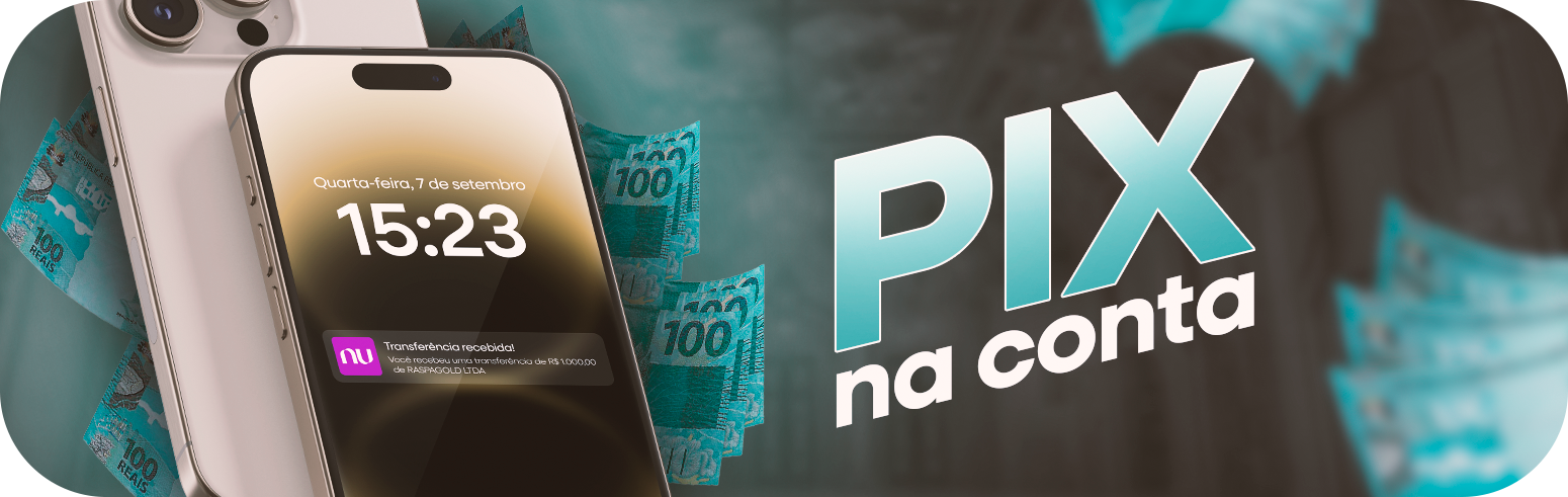 Banner PIX NA CONTA 💸